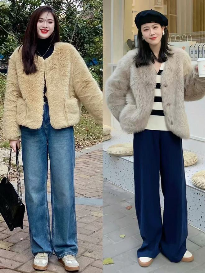 的“皮草+运动鞋”却个个洋气又好看AG真人上海女生是真会穿！满大街