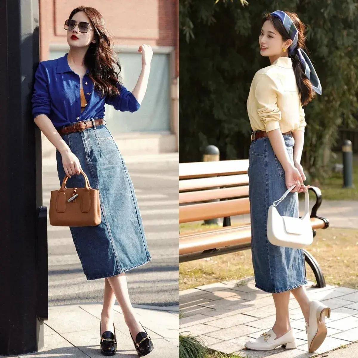 尽量不穿短裙、长裙更优雅得体谁穿谁美AG真人登录入口四五十岁女人假期出门(图3)