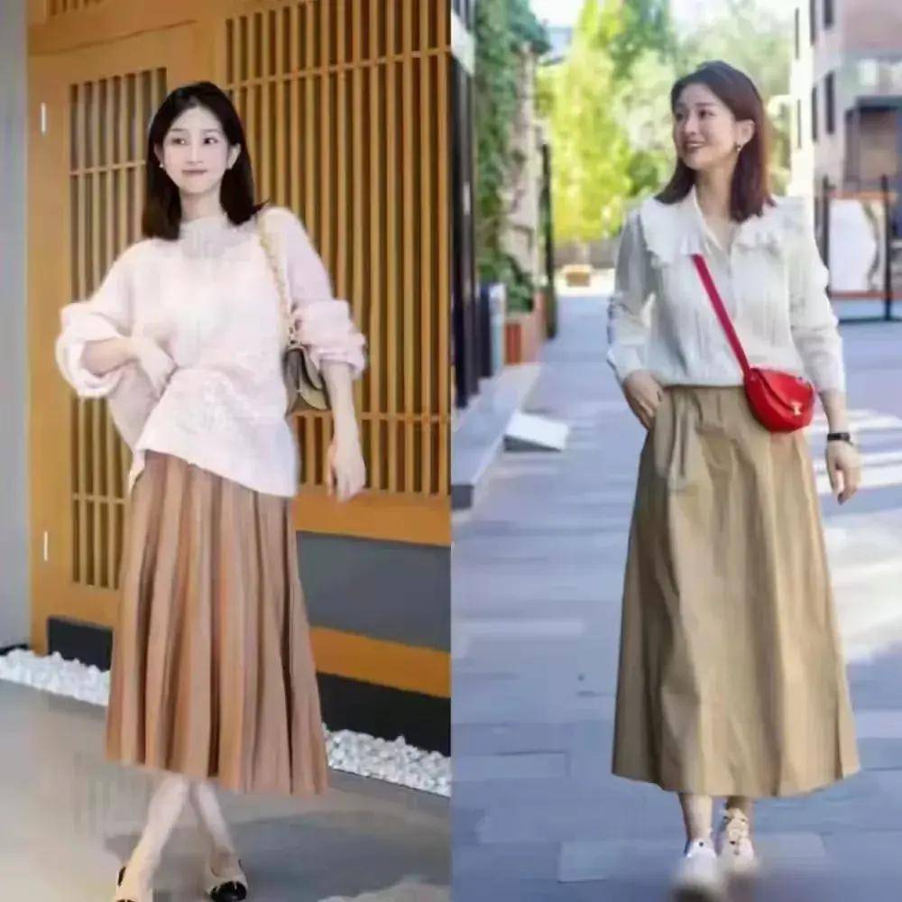 尽量不穿短裙、长裙更优雅得体谁穿谁美AG真人登录入口四五十岁女人假期出门(图6)