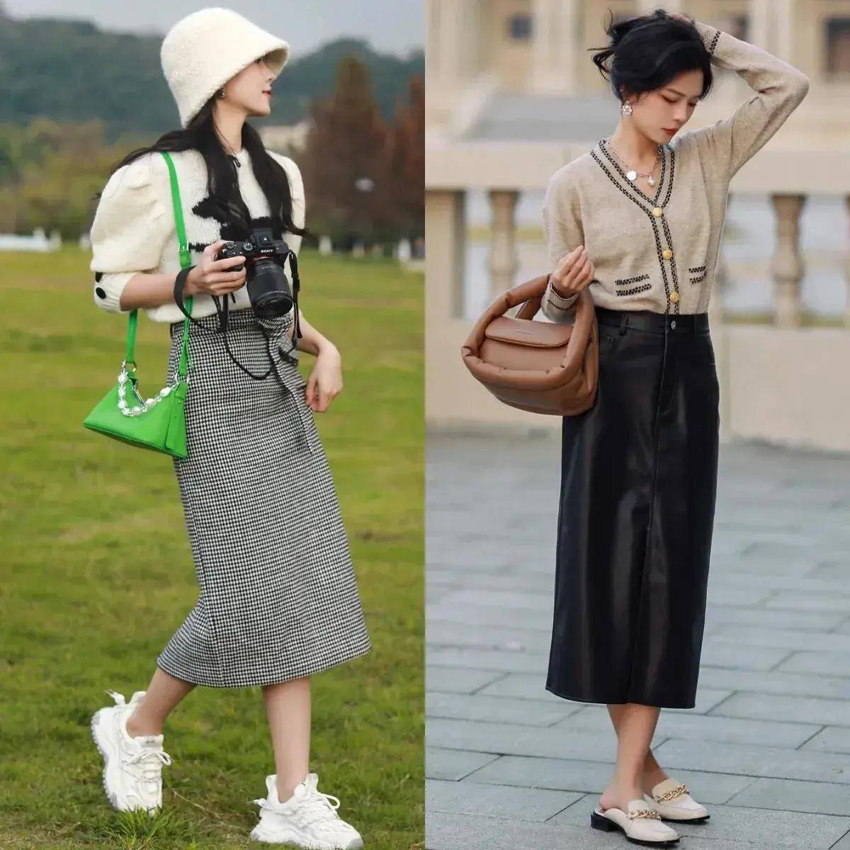 尽量不穿短裙、长裙更优雅得体谁穿谁美AG真人登录入口四五十岁女人假期出门(图7)