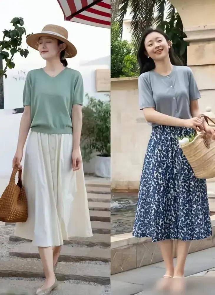 尽量不穿短裙、长裙更优雅得体谁穿谁美AG真人登录入口四五十岁女人假期出门(图8)