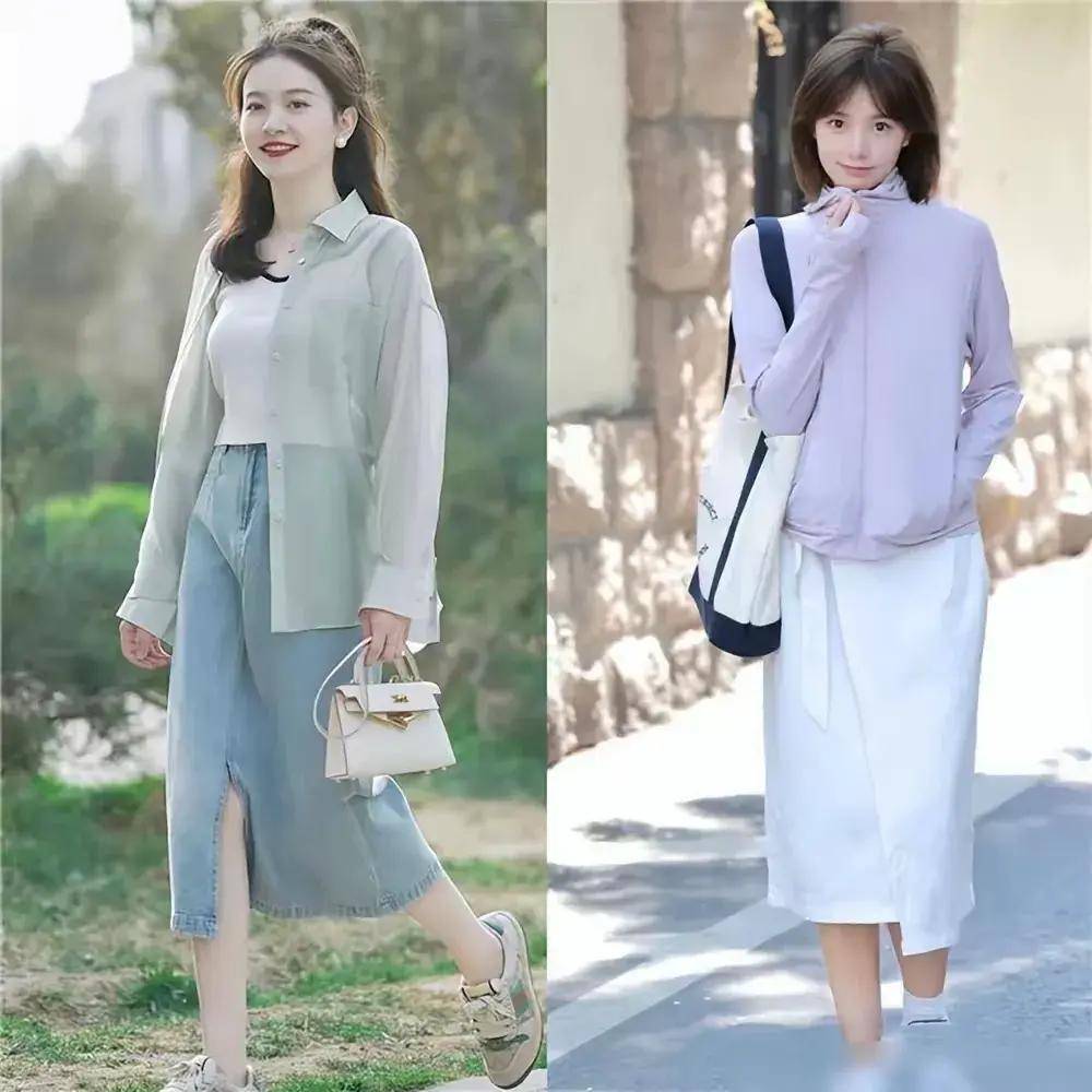 尽量不穿短裙、长裙更优雅得体谁穿谁美AG真人登录入口四五十岁女人假期出门(图9)