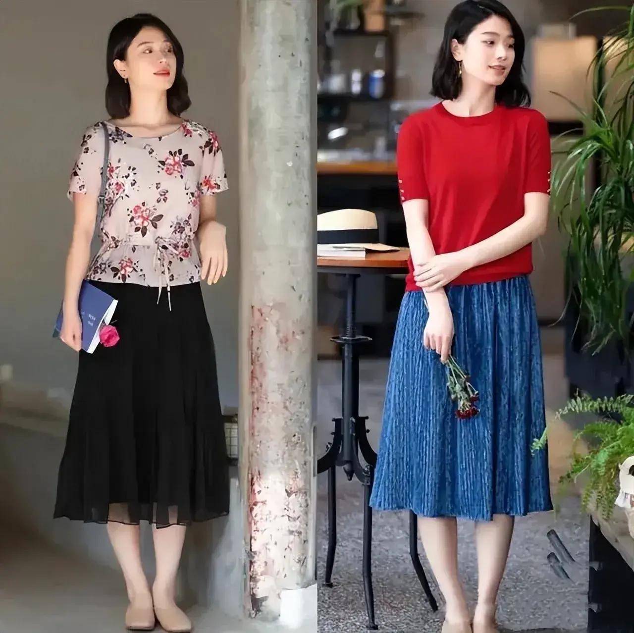 尽量不穿短裙、长裙更优雅得体谁穿谁美AG真人登录入口四五十岁女人假期出门(图14)