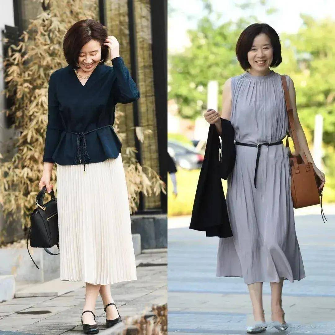 尽量不穿短裙、长裙更优雅得体谁穿谁美AG真人登录入口四五十岁女人假期出门(图17)